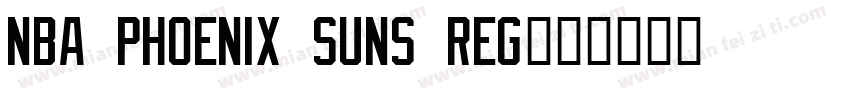 NBA Phoenix Suns Reg字体转换